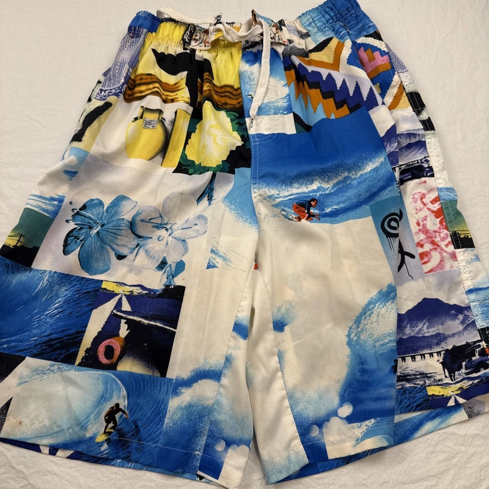 Pacific Surf Exist Board Shorts Mens Medium 28/30 Multicolor  Swim Drawstring
